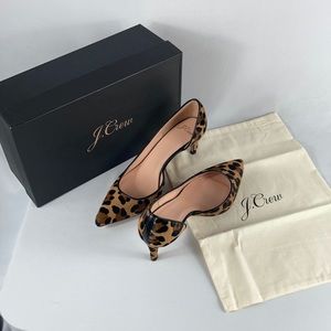 J. Crew Colette Pump Calf Hair in Leopard Sz. 7.5